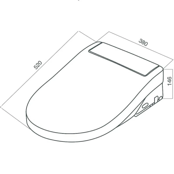 Clean Care Электронная крышка-биде Am.Pm CCC7851WH