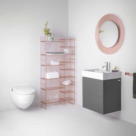 Cleanet Riva Унитаз подвесной 60х39.5х40.5 см с сиденьем-биде белый матовый Laufen 8.2069.1.757.000.1