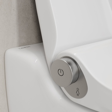 Cleanet Riva Унитаз подвесной 60х39.5х40.5 см с сиденьем-биде белый матовый Laufen 8.2069.1.757.000.1