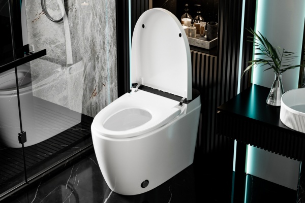 Bequem Электронный унитаз-биде приставной белый Abber AC1116S