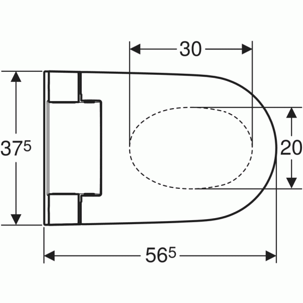 Alba Подвесной унитаз-биде Geberit 146.350.01.1