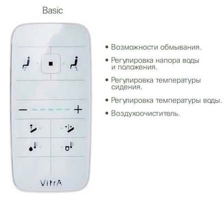 V-Care Basic Интеллектуальный подвесной унитаз Vitra 5674B003-6193