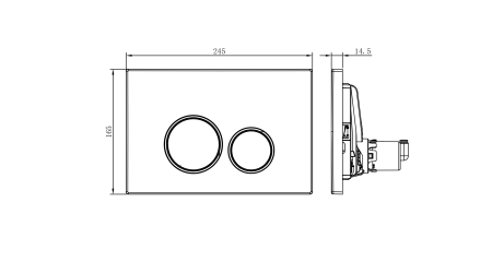  Унитаз-биде электронный с инсталляцией и кнопкой смыва Panasonic 2730