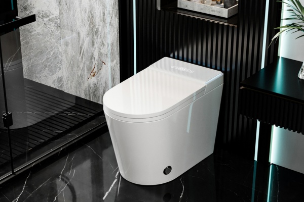 Bequem Электронный унитаз-биде приставной белый Abber AC1117S