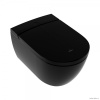 Унитаз-биде подвесной, 59,5х38,5 см, цвет черный глянцевый