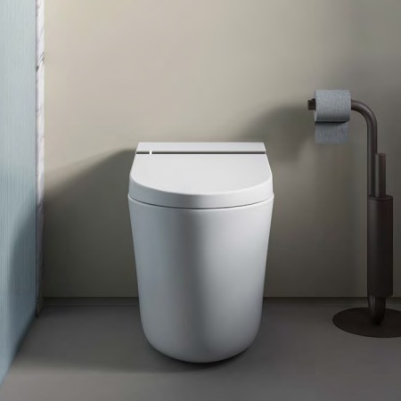 Hype Приставной умный унитаз с модулем электронного биде, белый матовый Artceram KHYV002 05 00