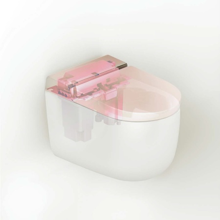 Hype Подвесной умный унитаз с модулем электронного биде, белый матовый Artceram KHYV001 05 00