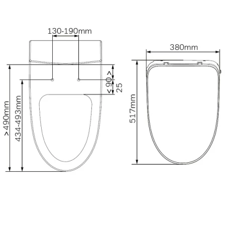 Func Электронная крышка-биде белая Am.Pm CCC8F7851WH