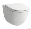 Унитаз подвесной 60х39.5х40.5 см с сиденьем-биде белый