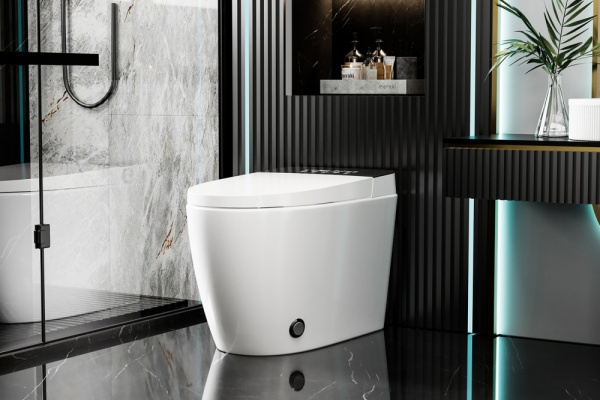 Bequem Электронный унитаз-биде приставной белый Abber AC1116S