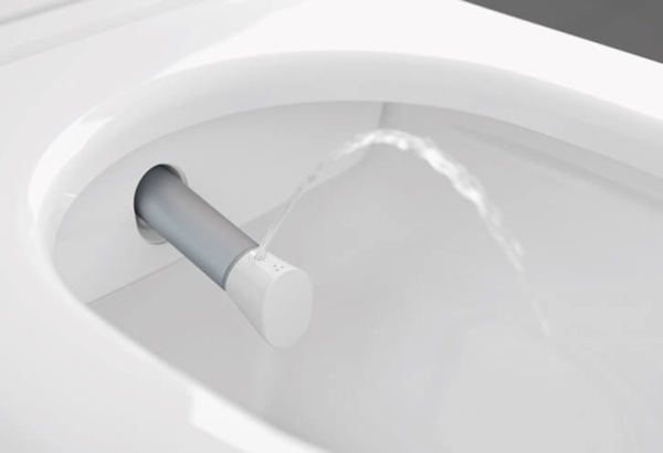 ViClean-I 100 Унитаз-биде подвесной, 59,5х38,5 см, с грязеотталкивающим покрытием CeramicPlus Villeroy&Boch V0E100R1