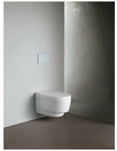 Mera Comfort Подвесной унитаз-биде 59х36 см, панель Альпийский белый Geberit 146.210.11.1