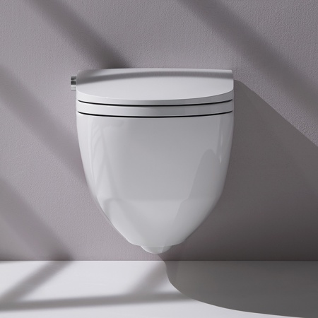 Cleanet Riva Унитаз подвесной 60х39.5х40.5 см с сиденьем-биде белый Laufen 8.2069.1.400.000.1